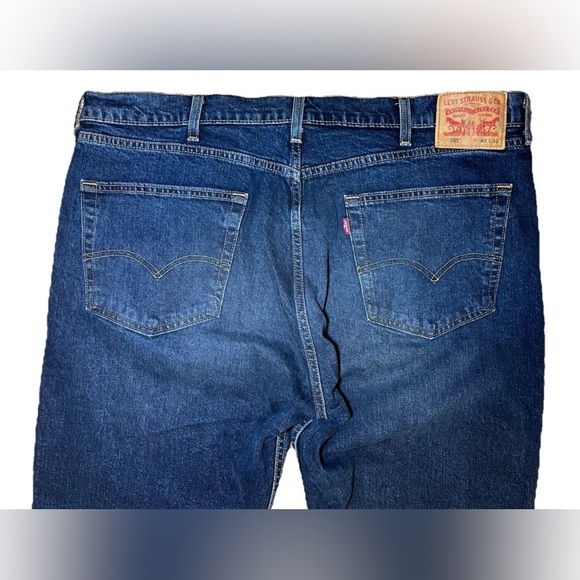 Levi's 505 Jeans Mens 40x32 Blue Denim Straight Leg Regular Fit EUC - Picture 5 of 9